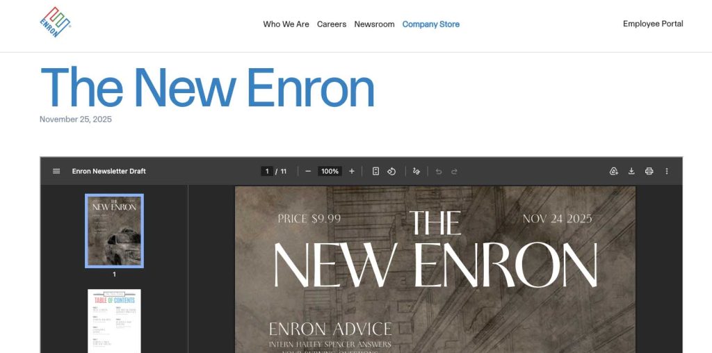 SpielTans-Wirtschaftsethik - Beispiel Enron